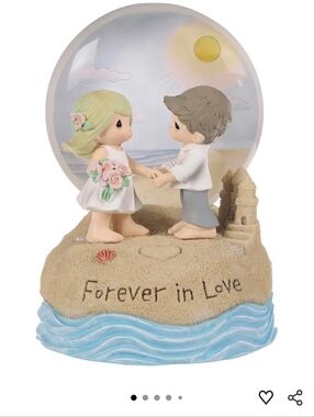 Precious Moments 'Forever In Love' Lighted Musical Water Globe (Beach Wedding)